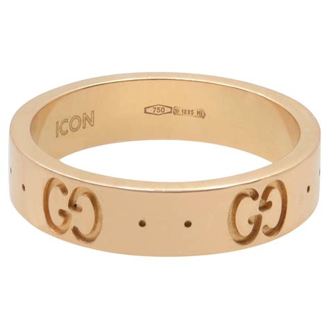 gucci rose gold icon ring|gucci icon ring with gemstones.